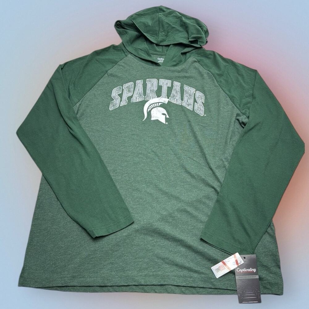 MICHIGAN STATE SPARTANS Men’s XL Lightweight Hoodie